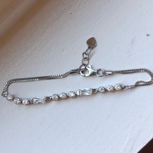 Beautiful children’s silver and crystal bracelet